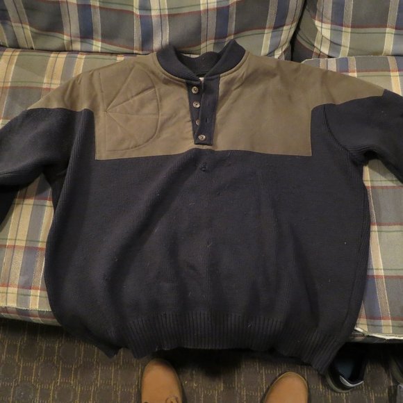 Filson Sweaters Filson Waterfowl Wool Sweater Green Mens Large Henley Poshmark